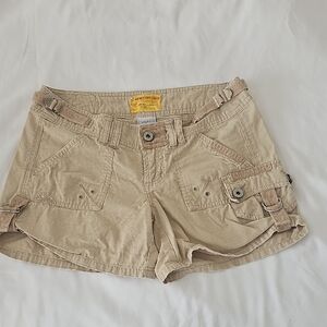Z. Cavaricci Beige Utility Cargo Shorts